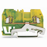 279-907 - 2-conductor ground terminal block, 1.5 mm², center marking, for DIN-rail 35 x 15 and 35 x 7.5, CAGE CLAMP®