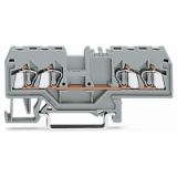 280-633 - 4-conductor through terminal block, 2.5 mm², center marking, for DIN-rail 35 x 15 and 35 x 7.5, CAGE CLAMP®