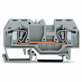 282-901 - 2-conductor through terminal block, 6 mm², center marking, for DIN-rail 35 x 15 and 35 x 7.5, CAGE CLAMP®