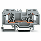 284-901 - 2-conductor through terminal block, 10 mm², center marking, for DIN-rail 35 x 15 and 35 x 7.5, CAGE CLAMP®