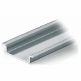 210-505 - Steel carrier rail, 35 x 7.5 mm, 1 mm thick, 2 m long, unslotted, galvanized, according to EN 60715