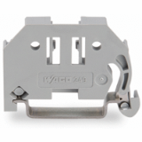 249-116 - Screwless end stop, 6 mm wide, for DIN-rail 35 x 15 and 35 x 7.5