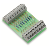 289-114 - Component module with resistor, with 8 pcs, Resistor 2K7, 0.6 Watt