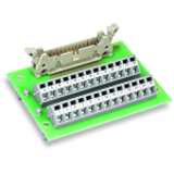 289-409 - Interface module, Pluggable connector per DIN 41651, 64-pole, PCB terminal blocks, double-row, with mounting feet