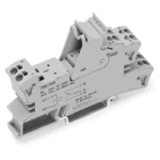 788-109 - Relay socket, 2 changeover contacts, with manual operation, for 25 mm basic relays