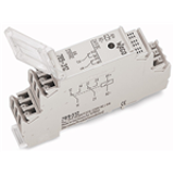 789-312 - Relay module, Nominal input voltage: 24 VDC, 2 changeover contacts, Limiting continuous current: 8 A, Red status indicator, Module width: 18 mm