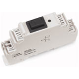 789-804 - Switching module, with latching pushbutton, Switching voltage: 250 VAC, Switching current: 16 A