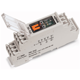 789-1341 - Relay module, Nominal input voltage: 24 VDC, 1 changeover contact, Limiting continuous current: 12 A, with manual operation, Red status indicator, Module width: 18 mm