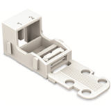 221-522 - Mounting carrier for 2-conductor terminal blocks with snap-in mounting foot