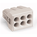 773-496 - PUSH WIRE® connector for junction boxes 6-conductor terminal block suitable for Ex e II applications