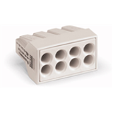 773-498 - PUSH WIRE® connector for junction boxes 8-conductor terminal block suitable for Ex e II applications