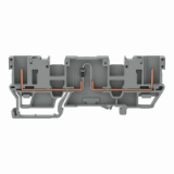 769-208/281-410 - 2-pin component carrier block, with 2 jumper positions, with diode 1N4007, for DIN-rail 35 x 15 and 35 x 7.5, 4 mm²
