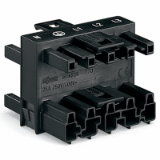 770-609 - 3-way distribution connector, 5-pole, Cod. A, 1 input, 3 outputs