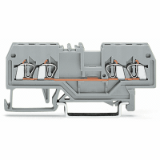 279-831 - 4-conductor through terminal block, 1.5 mm², center marking, for DIN-rail 35 x 15 and 35 x 7.5, CAGE CLAMP®