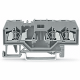 280-610 - Bornas base para 3 conductores, para carril DIN 35 x 15 y 35 x 7.5, 2.5 mm², CAGE CLAMP®