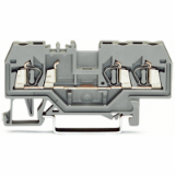 280-681 - Morsetto passante per 3 conduttori, 2.5 mm², marcatura centrale, per guida DIN 35 x 15 e 35 x 7.5, CAGE CLAMP®