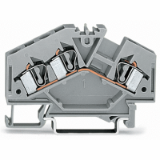 281-631 - 3-conductor through terminal block, 4 mm², center marking, for DIN-rail 35 x 15 and 35 x 7.5, CAGE CLAMP®