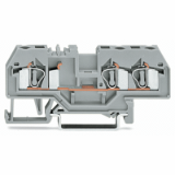 281-681 - 3-conductor through terminal block, 4 mm², center marking, for DIN-rail 35 x 15 and 35 x 7.5, CAGE CLAMP®