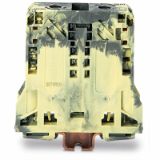 285-151 - Morsetto passante per 2 conduttori, 50 mm², slot per marcatura laterali, solo per guida DIN 35 x 15, POWER CAGE CLAMP
