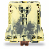 285-191 - Morsetto passante per 2 conduttori, 95 mm², slot per marcatura laterali, solo per guida DIN 35 x 15, POWER CAGE CLAMP