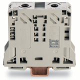 285-950 - Morsetto passante per 2 conduttori, 50 mm², adatto per applicazioni Ex e II, slot per marcatura laterali, solo per guida DIN 35 x 15, POWER CAGE CLAMP