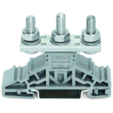 885-306 - Stud terminal block, lateral marker slots, for DIN-rail 35 x 15 and 35 x 7.5, 3 studs, M6