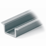 210-118 - Carril de acero, 35 x 15 mm, espesor 2.3 mm, Longitud 2 m, no perforado, según EN 60715