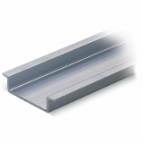 210-196 - Aluminum carrier rail, 35 x 8.2 mm, 1.6 mm thick, 2 m long, unslotted, similar to EN 60715
