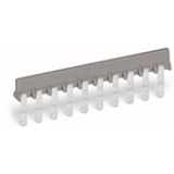 231-902 - Comb type jumper bar for pin spacing 5mm / 0.197 in and 5.08 mm / 0.2 in reduce wire to 1.5 mm² / awg 16 max.