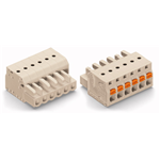 2721-102/026-000 do 2721-120/026-000 - FEMALE PLUG with built-in push buttons PIN SPACING 5 MM / 0.197 IN