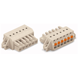 2721-102/031-000 TO 2721-120/031-000 - FEMALE PLUG with built-in push buttons PIN SPACING 5 MM / 0.197 IN