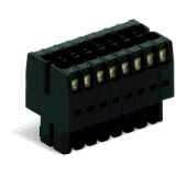 713-1102 to 713-1118 - 1-conductor female connector, 2-row, CAGE CLAMP®, 1.5 mm², Pin spacing 3.5 mm, 100% protected against mismating