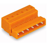 731-632/018-000 TO 731-642/018-000 - Male connector with snap-in mounting foot pin spacing 7.62 mm / 0.3 in
