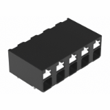 2086-3202 to 2086-3208 - THR PCB terminal block, push-button, 1.5 mm², Pin spacing 5 mm, Push-in CAGE CLAMP®