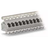 256-402/334-000 à 256-448/334-000 - PCB terminal strip with angled push-button pin spacing 5/5.08 mm / 0.2 in