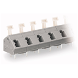256-602 à 256-624 - Barrette à bornes pour circuits imprimés 2 broches à souder/pôle Pas 10/10,16 mm / 0,4 in