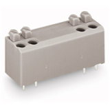 735-306/001-000 - Blocs de bornes pour circuits imprimés 2 broches à souder/pôle alignées 4 pôles avec poussoir Pas 5 mm/0,197 in