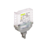 2042-7304 - Solid-state relay module, Nominal input voltage: 24 VDC, Output voltage range: 20 … 30 VDC, Limiting continuous current: 0.5 A, 3-wire connection/high-side switching, Railway, Frequency: 100 kHz, Green status indicator, Module width: 15 mm