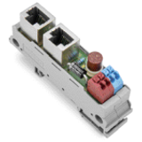 289-196 - Interface module with RJ-45 connectors, CAGE CLAMP®CONNECTION, with LED, Fused
