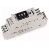 789-324 - Relay module, Nominal input voltage: 24 VDC, 1 make contact, Limiting continuous current: 16 A, for lamp loads, Manual/0FF/Auto switch, Red status indicator, Module width: 18 mm