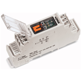 789-1544 - Relay module, Nominal input voltage: 230 VAC, 1 changeover contact, Limiting continuous current: 12 A, with manual operation, Red status indicator, Module width: 18 mm