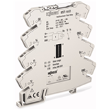 857-640 - Timer relay module, Nominal input voltage: 24 VDC, 1 changeover contact, Limiting continuous current: 6 A, Railway, Multifunction/Multitime, Yellow status indicator, Module width: 6 mm