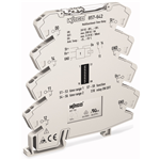 857-642 - Timer relay module, Nominal input voltage: 24 VDC, 1 changeover contact, Limiting continuous current: 6 A, Railway, Multifunction/Multitime, Yellow status indicator, Module width: 6 mm
