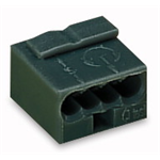 243-204 - MICRO PUSH-WIRE CONNECTOR FOR JUNCTION BOXES 4-CONDUCTOR TERMINAL BLOCK PUSH-WIRE® CONNECTION