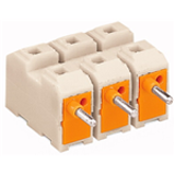 272-454/272-485 - Male connector with standard marking 4 pole for screw or screwless mounting with preceding earth contact