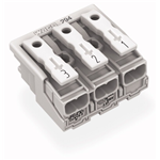 294-4043 - Lighting Connector without ground contact 3 pole 3 / 2 / 1 without snap-in mounting feet