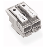 294-8022 - Linect® Lighting Connector without ground contact 2 pole N' / L'
