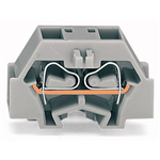 260-341 to 260-346 - 4-CONDUCTOR TERMINAL BLOCK LATERAL MARKING WITH SNAP-IN MOUNTING FOOT
