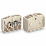 264-131 - 2-conductor center terminal block, without push-buttons, suitable for Ex e II applications, 1-pole, 2.5 mm², CAGE CLAMP®