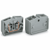 264-321 to 264-326 - 2-conductor center terminal block, without push-buttons, 1-pole, 2.5 mm², CAGE CLAMP®